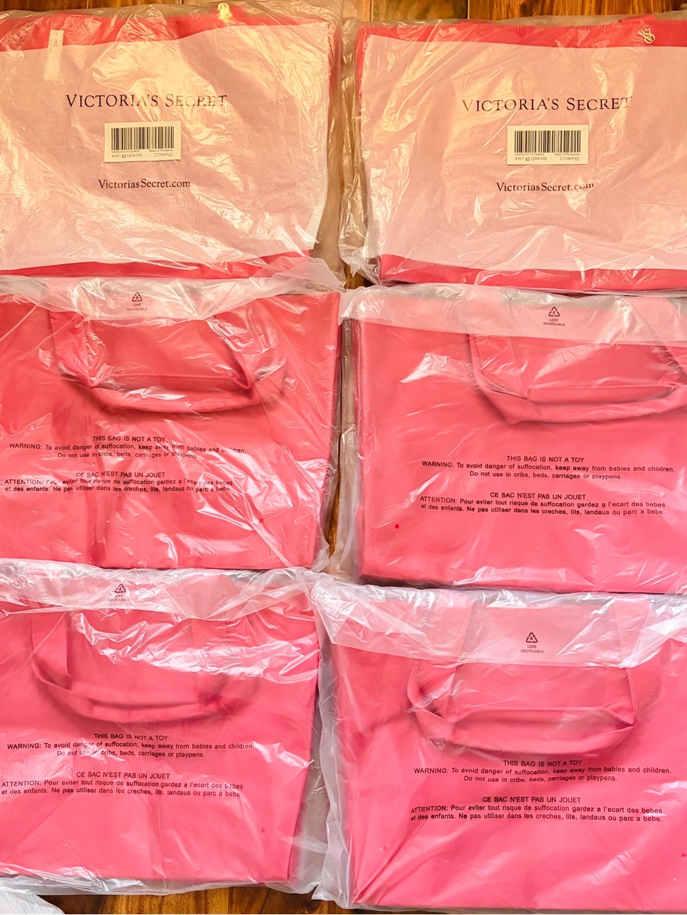 Victoria's Secret Pink Tote Bag - Bright Pink